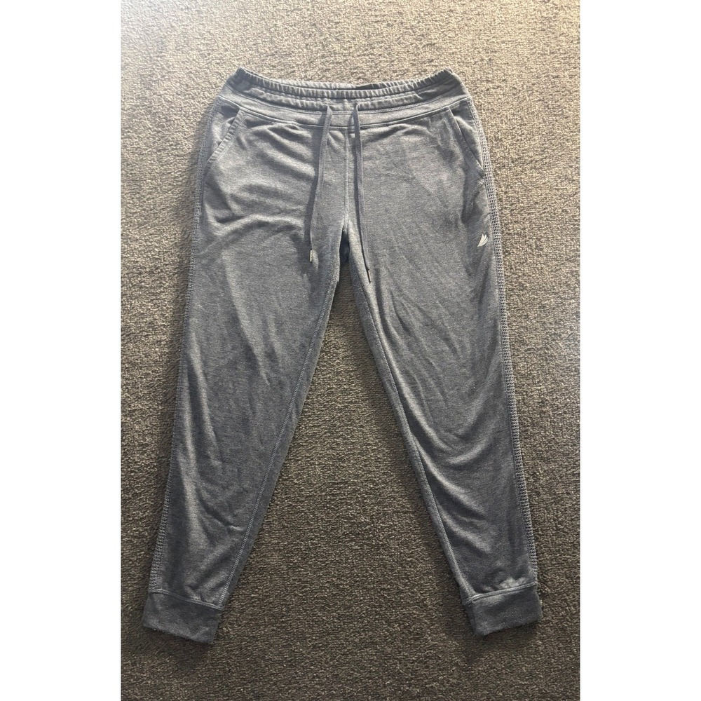 FREE2B Heather Gray Jogger Pants Athletic Mesh‎ Detail Drawstring Waist Medium